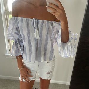 Off the shoulder blouse